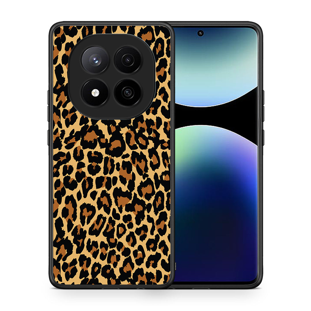 Θήκη Xiaomi Redmi Note 14 Pro Plus 5G Leopard Animal από τη Smartfits με σχέδιο στο πίσω μέρος και μαύρο περίβλημα | Xiaomi Redmi Note 14 Pro Plus 5G Leopard Animal case with colorful back and black bezels