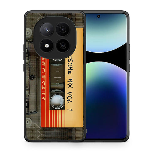 Θήκη Xiaomi Redmi Note 14 Pro Plus 5G Awesome Mix από τη Smartfits με σχέδιο στο πίσω μέρος και μαύρο περίβλημα | Xiaomi Redmi Note 14 Pro Plus 5G Awesome Mix case with colorful back and black bezels
