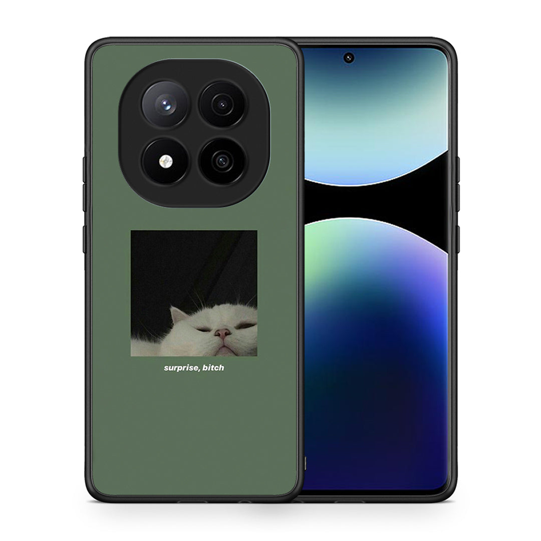 Θήκη Xiaomi Redmi Note 14 Pro Plus 5G Bitch Surprise από τη Smartfits με σχέδιο στο πίσω μέρος και μαύρο περίβλημα | Xiaomi Redmi Note 14 Pro Plus 5G Bitch Surprise case with colorful back and black bezels