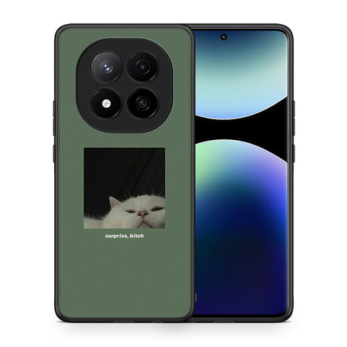 Θήκη Xiaomi Redmi Note 14 Pro Plus 5G Bitch Surprise από τη Smartfits με σχέδιο στο πίσω μέρος και μαύρο περίβλημα | Xiaomi Redmi Note 14 Pro Plus 5G Bitch Surprise case with colorful back and black bezels