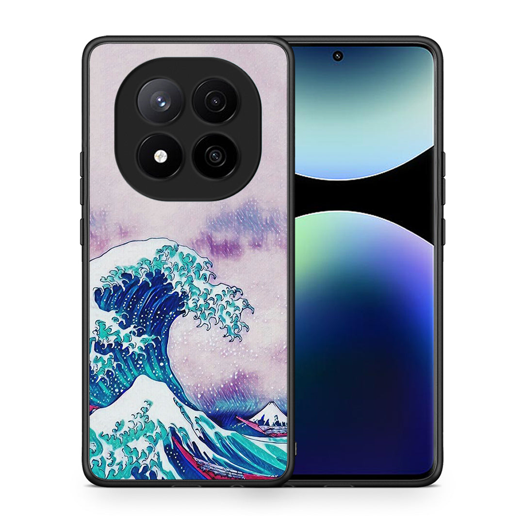 Θήκη Xiaomi Redmi Note 14 Pro Plus 5G Blue Waves από τη Smartfits με σχέδιο στο πίσω μέρος και μαύρο περίβλημα | Xiaomi Redmi Note 14 Pro Plus 5G Blue Waves case with colorful back and black bezels