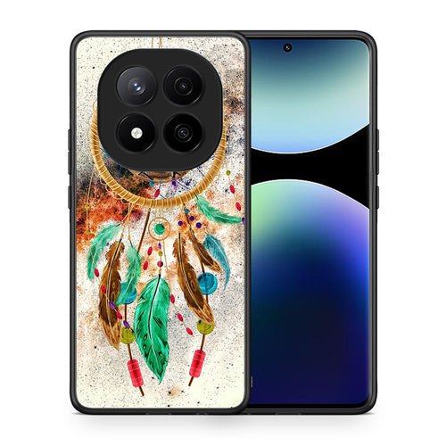 Θήκη Xiaomi Redmi Note 14 Pro Plus 5G DreamCatcher Boho από τη Smartfits με σχέδιο στο πίσω μέρος και μαύρο περίβλημα | Xiaomi Redmi Note 14 Pro Plus 5G DreamCatcher Boho case with colorful back and black bezels