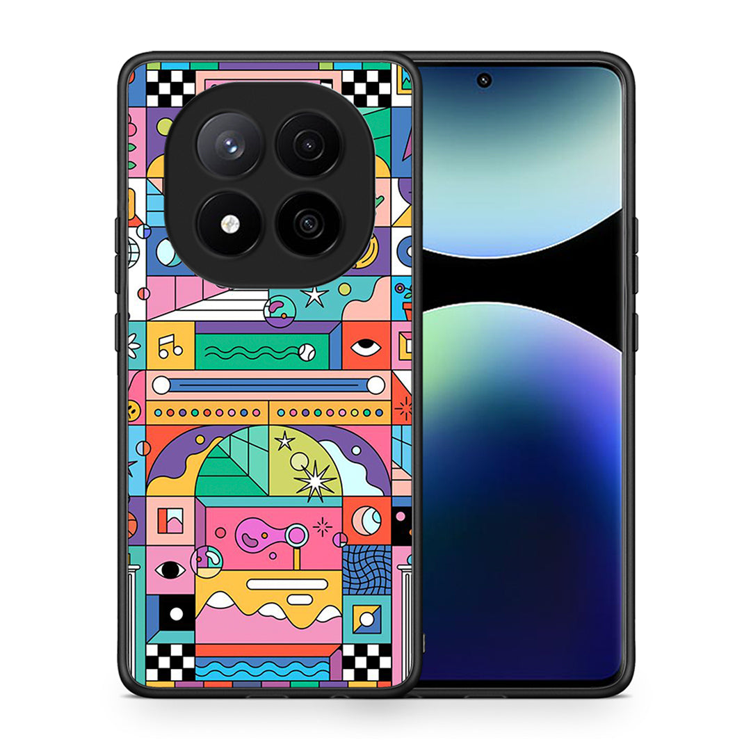 Θήκη Xiaomi Redmi Note 14 Pro Plus 5G Bubbles Soap από τη Smartfits με σχέδιο στο πίσω μέρος και μαύρο περίβλημα | Xiaomi Redmi Note 14 Pro Plus 5G Bubbles Soap case with colorful back and black bezels