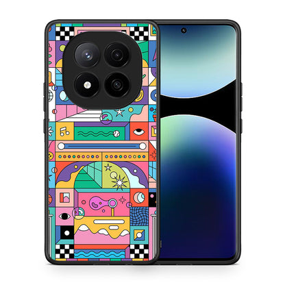 Θήκη Xiaomi Redmi Note 14 Pro Plus 5G Bubbles Soap από τη Smartfits με σχέδιο στο πίσω μέρος και μαύρο περίβλημα | Xiaomi Redmi Note 14 Pro Plus 5G Bubbles Soap case with colorful back and black bezels