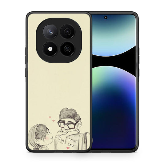 Θήκη Xiaomi Redmi Note 14 Pro Plus 5G Carl And Ellie από τη Smartfits με σχέδιο στο πίσω μέρος και μαύρο περίβλημα | Xiaomi Redmi Note 14 Pro Plus 5G Carl And Ellie case with colorful back and black bezels