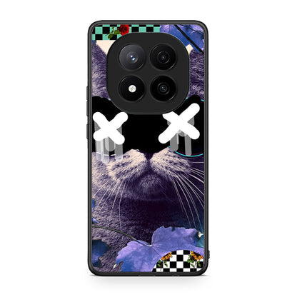 Xiaomi Redmi Note 14 Pro Plus 5G Cat Collage θήκη από τη Smartfits με σχέδιο στο πίσω μέρος και μαύρο περίβλημα | Smartphone case with colorful back and black bezels by Smartfits