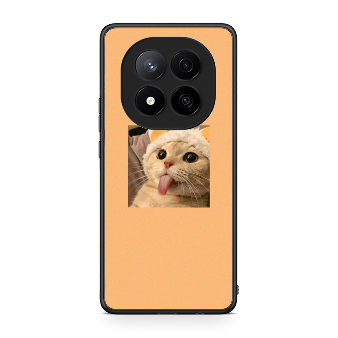 Xiaomi Redmi Note 14 Pro Plus 5G Cat Tongue θήκη από τη Smartfits με σχέδιο στο πίσω μέρος και μαύρο περίβλημα | Smartphone case with colorful back and black bezels by Smartfits