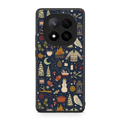 Xiaomi Redmi Note 14 Pro Plus 5G Christmas Elements θήκη από τη Smartfits με σχέδιο στο πίσω μέρος και μαύρο περίβλημα | Smartphone case with colorful back and black bezels by Smartfits