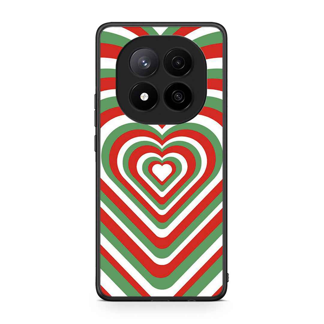 Xiaomi Redmi Note 14 Pro Plus 5G Christmas Hearts θήκη από τη Smartfits με σχέδιο στο πίσω μέρος και μαύρο περίβλημα | Smartphone case with colorful back and black bezels by Smartfits