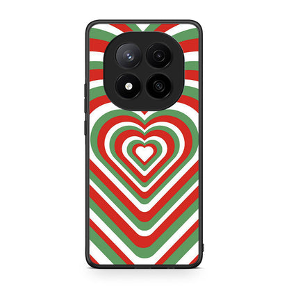Xiaomi Redmi Note 14 Pro Plus 5G Christmas Hearts θήκη από τη Smartfits με σχέδιο στο πίσω μέρος και μαύρο περίβλημα | Smartphone case with colorful back and black bezels by Smartfits
