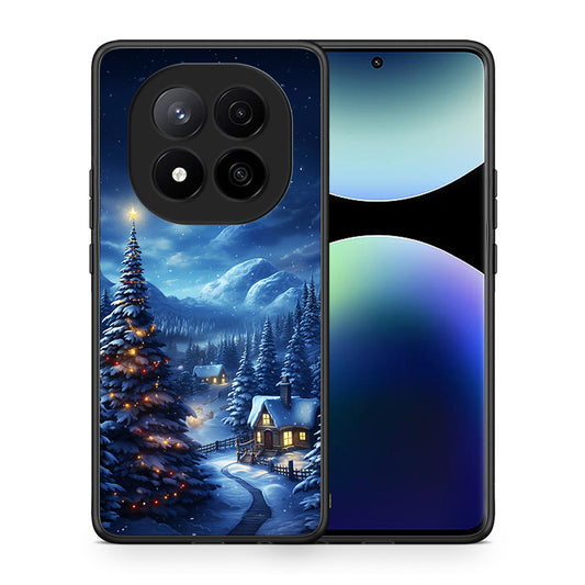 Θήκη Xiaomi Redmi Note 14 Pro Plus 5G Christmas Scenery από τη Smartfits με σχέδιο στο πίσω μέρος και μαύρο περίβλημα | Xiaomi Redmi Note 14 Pro Plus 5G Christmas Scenery case with colorful back and black bezels