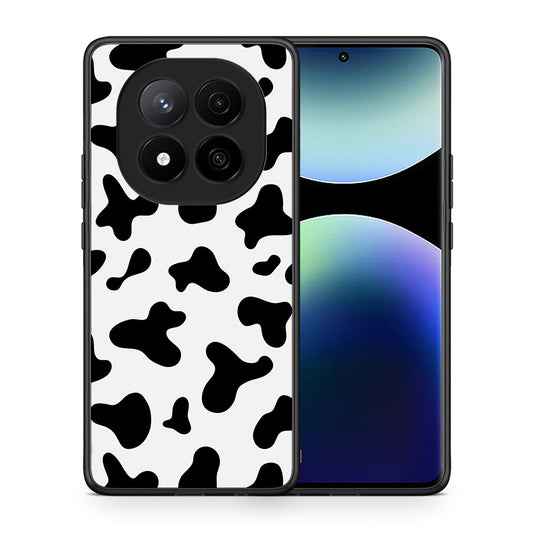 Θήκη Xiaomi Redmi Note 14 Pro Plus 5G Cow Print από τη Smartfits με σχέδιο στο πίσω μέρος και μαύρο περίβλημα | Xiaomi Redmi Note 14 Pro Plus 5G Cow Print case with colorful back and black bezels