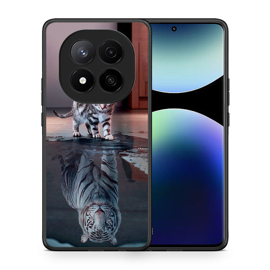 Θήκη Xiaomi Redmi Note 14 Pro Plus 5G Tiger Cute από τη Smartfits με σχέδιο στο πίσω μέρος και μαύρο περίβλημα | Xiaomi Redmi Note 14 Pro Plus 5G Tiger Cute case with colorful back and black bezels