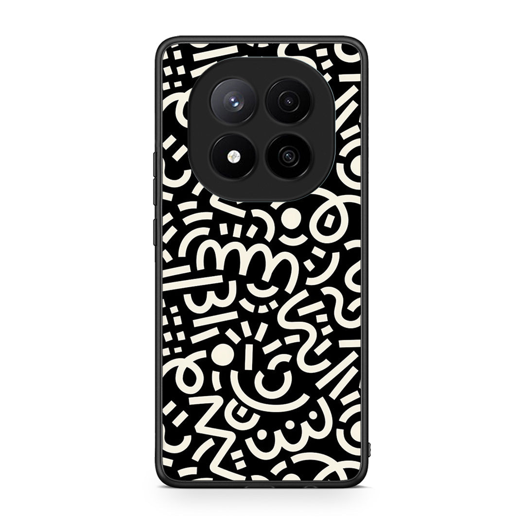 Xiaomi Redmi Note 14 Pro Plus 5G Doodle Art Θήκη από τη Smartfits με σχέδιο στο πίσω μέρος και μαύρο περίβλημα | Smartphone case with colorful back and black bezels by Smartfits
