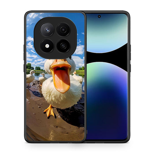 Θήκη Xiaomi Redmi Note 14 Pro Plus 5G Duck Face από τη Smartfits με σχέδιο στο πίσω μέρος και μαύρο περίβλημα | Xiaomi Redmi Note 14 Pro Plus 5G Duck Face case with colorful back and black bezels