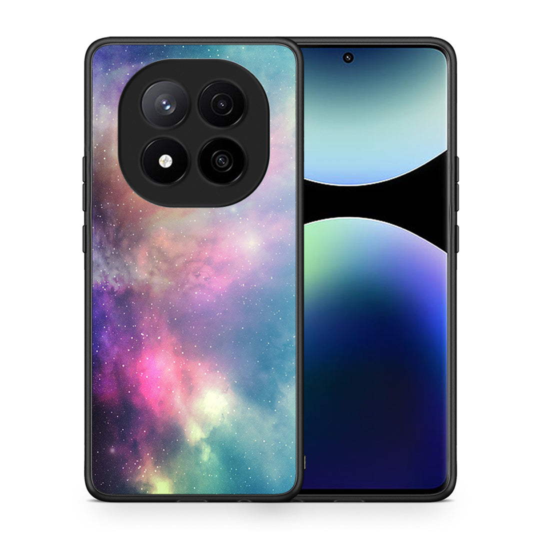 Θήκη Xiaomi Redmi Note 14 Pro Plus 5G Rainbow Galaxy από τη Smartfits με σχέδιο στο πίσω μέρος και μαύρο περίβλημα | Xiaomi Redmi Note 14 Pro Plus 5G Rainbow Galaxy case with colorful back and black bezels