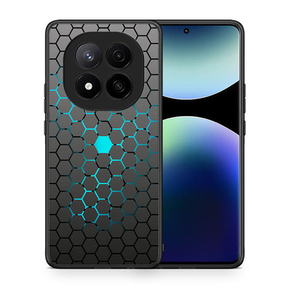 Θήκη Xiaomi Redmi Note 14 Pro Plus 5G Hexagonal Geometric από τη Smartfits με σχέδιο στο πίσω μέρος και μαύρο περίβλημα | Xiaomi Redmi Note 14 Pro Plus 5G Hexagonal Geometric case with colorful back and black bezels