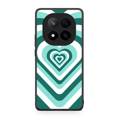 Xiaomi Redmi Note 14 Pro Plus 5G Green Hearts θήκη από τη Smartfits με σχέδιο στο πίσω μέρος και μαύρο περίβλημα | Smartphone case with colorful back and black bezels by Smartfits