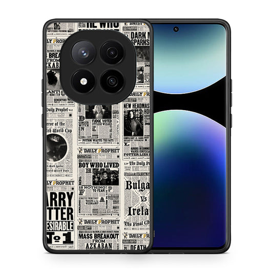 Θήκη Xiaomi Redmi Note 14 Pro Plus 5G Harry Paper από τη Smartfits με σχέδιο στο πίσω μέρος και μαύρο περίβλημα | Xiaomi Redmi Note 14 Pro Plus 5G Harry Paper case with colorful back and black bezels