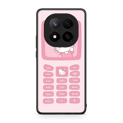 Xiaomi Redmi Note 14 Pro Plus 5G Hello Kitten Θήκη Αγίου Βαλεντίνου από τη Smartfits με σχέδιο στο πίσω μέρος και μαύρο περίβλημα | Smartphone case with colorful back and black bezels by Smartfits