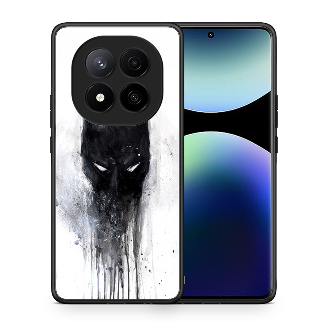 Θήκη Xiaomi Redmi Note 14 Pro Plus 5G Paint Bat Hero από τη Smartfits με σχέδιο στο πίσω μέρος και μαύρο περίβλημα | Xiaomi Redmi Note 14 Pro Plus 5G Paint Bat Hero case with colorful back and black bezels