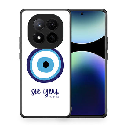 Θήκη Xiaomi Redmi Note 14 Pro Plus 5G Karma Says από τη Smartfits με σχέδιο στο πίσω μέρος και μαύρο περίβλημα | Xiaomi Redmi Note 14 Pro Plus 5G Karma Says case with colorful back and black bezels