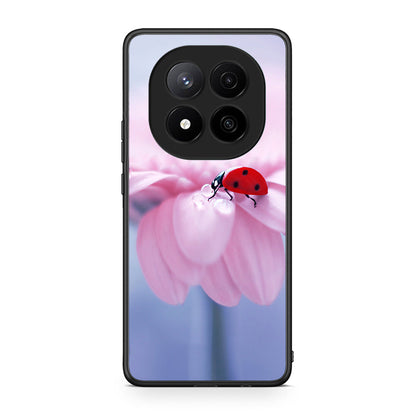 Xiaomi Redmi Note 14 Pro Plus 5G Ladybug Flower θήκη από τη Smartfits με σχέδιο στο πίσω μέρος και μαύρο περίβλημα | Smartphone case with colorful back and black bezels by Smartfits