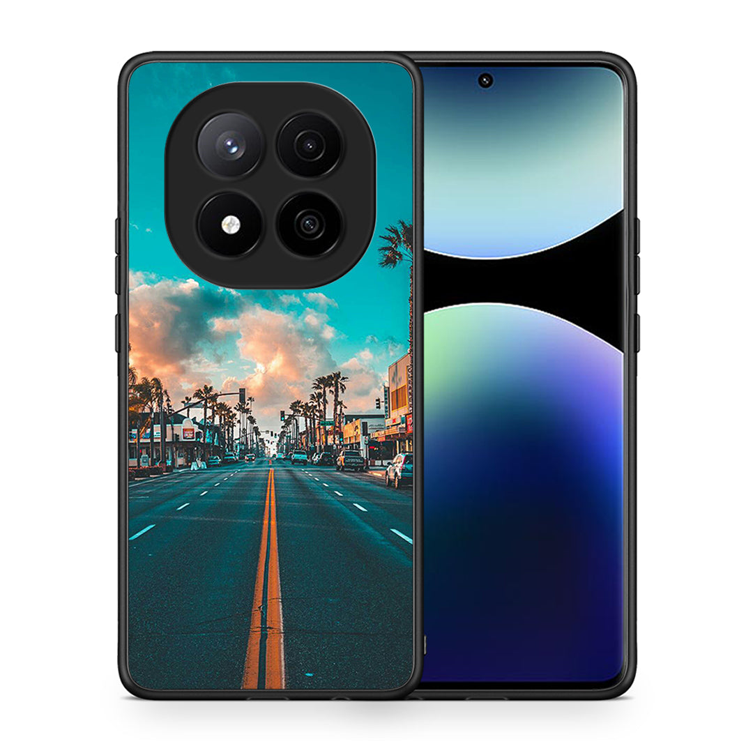 Θήκη Xiaomi Redmi Note 14 Pro Plus 5G City Landscape από τη Smartfits με σχέδιο στο πίσω μέρος και μαύρο περίβλημα | Xiaomi Redmi Note 14 Pro Plus 5G City Landscape case with colorful back and black bezels