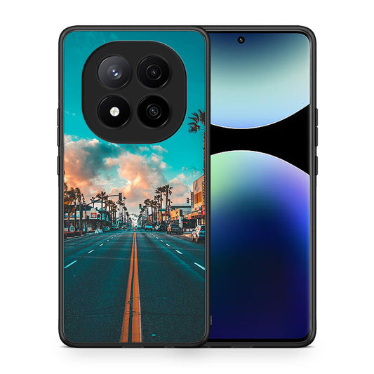 Θήκη Xiaomi Redmi Note 14 Pro Plus 5G City Landscape από τη Smartfits με σχέδιο στο πίσω μέρος και μαύρο περίβλημα | Xiaomi Redmi Note 14 Pro Plus 5G City Landscape case with colorful back and black bezels