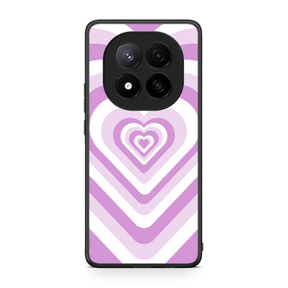 Xiaomi Redmi Note 14 Pro Plus 5G Lilac Hearts θήκη από τη Smartfits με σχέδιο στο πίσω μέρος και μαύρο περίβλημα | Smartphone case with colorful back and black bezels by Smartfits