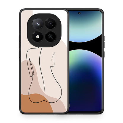 Θήκη Xiaomi Redmi Note 14 Pro Plus 5G LineArt Woman από τη Smartfits με σχέδιο στο πίσω μέρος και μαύρο περίβλημα | Xiaomi Redmi Note 14 Pro Plus 5G LineArt Woman case with colorful back and black bezels
