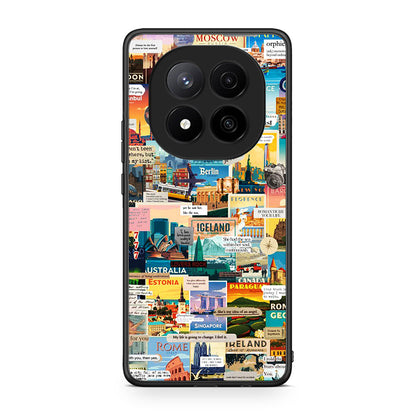 Xiaomi Redmi Note 14 Pro Plus 5G Live To Travel θήκη από τη Smartfits με σχέδιο στο πίσω μέρος και μαύρο περίβλημα | Smartphone case with colorful back and black bezels by Smartfits