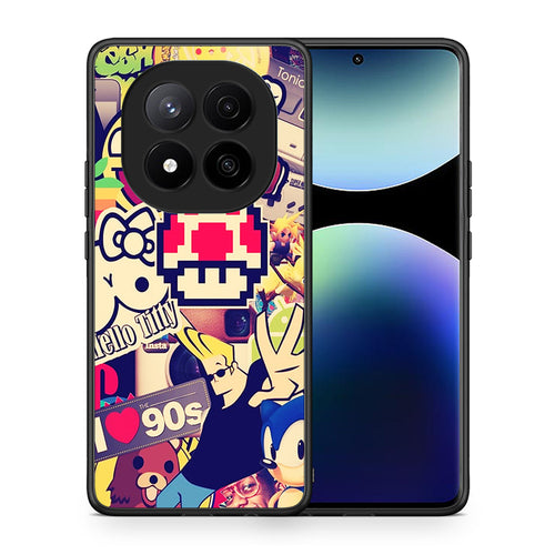 Θήκη Xiaomi Redmi Note 14 Pro Plus 5G Love The 90s από τη Smartfits με σχέδιο στο πίσω μέρος και μαύρο περίβλημα | Xiaomi Redmi Note 14 Pro Plus 5G Love The 90s case with colorful back and black bezels
