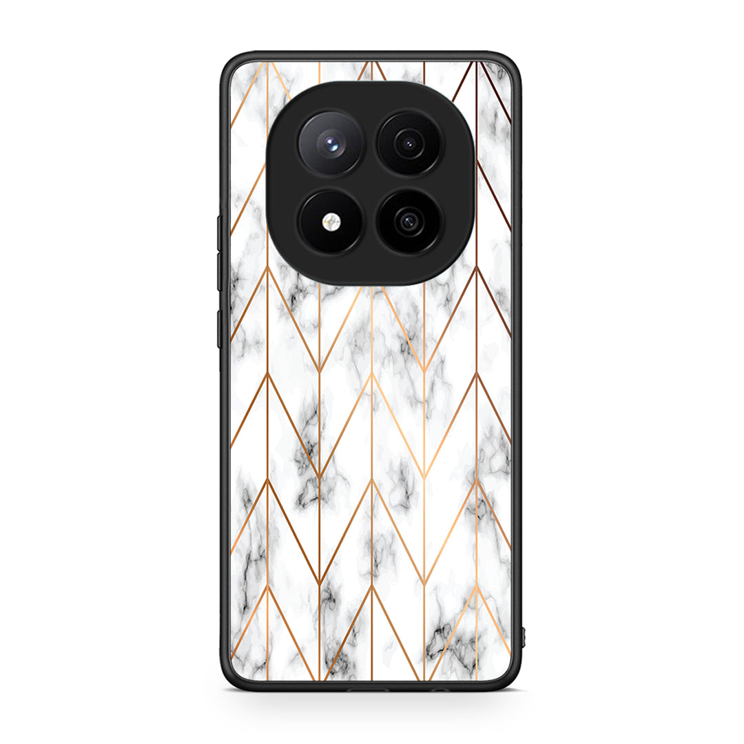 44 - Xiaomi Redmi Note 14 Pro Plus 5G Gold Geometric Marble case, cover, bumper