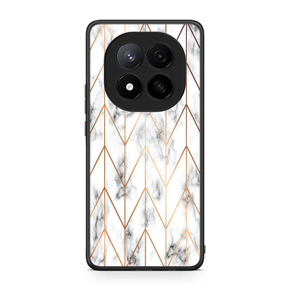 44 - Xiaomi Redmi Note 14 Pro Plus 5G Gold Geometric Marble case, cover, bumper