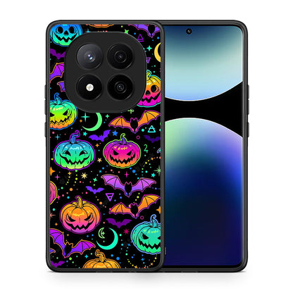 Θήκη Xiaomi Redmi Note 14 Pro Plus 5G Neon Halloween από τη Smartfits με σχέδιο στο πίσω μέρος και μαύρο περίβλημα | Xiaomi Redmi Note 14 Pro Plus 5G Neon Halloween case with colorful back and black bezels