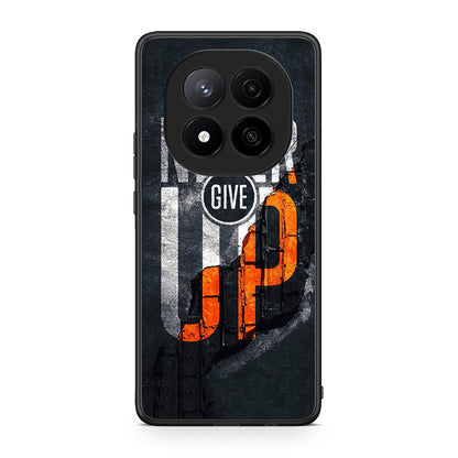 Xiaomi Redmi Note 14 Pro Plus 5G Never Give Up Θήκη Αγίου Βαλεντίνου από τη Smartfits με σχέδιο στο πίσω μέρος και μαύρο περίβλημα | Smartphone case with colorful back and black bezels by Smartfits