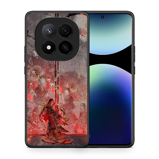 Θήκη Xiaomi Redmi Note 14 Pro Plus 5G Nezuko Kamado από τη Smartfits με σχέδιο στο πίσω μέρος και μαύρο περίβλημα | Xiaomi Redmi Note 14 Pro Plus 5G Nezuko Kamado case with colorful back and black bezels