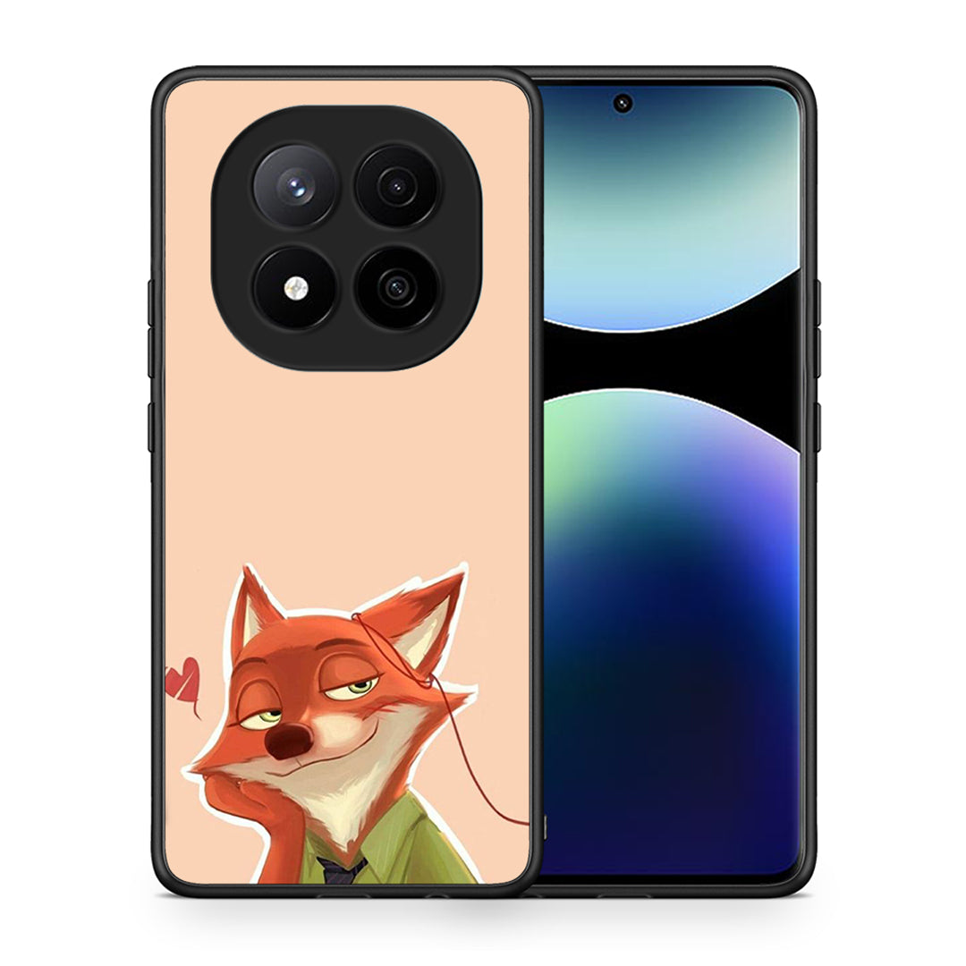 Θήκη Xiaomi Redmi Note 14 Pro Plus 5G Nick Wilde And Judy Hopps Love 1 από τη Smartfits με σχέδιο στο πίσω μέρος και μαύρο περίβλημα | Xiaomi Redmi Note 14 Pro Plus 5G Nick Wilde And Judy Hopps Love 1 case with colorful back and black bezels