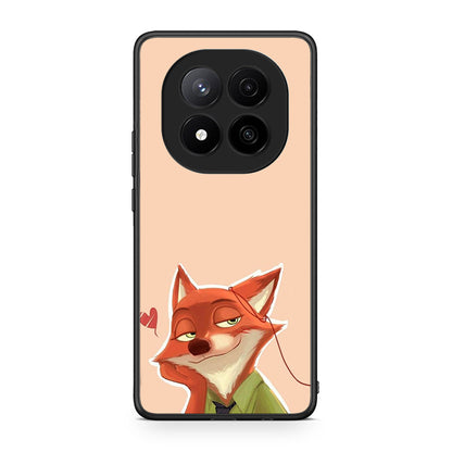 Xiaomi Redmi Note 14 Pro Plus 5G Nick Wilde And Judy Hopps Love 1 θήκη από τη Smartfits με σχέδιο στο πίσω μέρος και μαύρο περίβλημα | Smartphone case with colorful back and black bezels by Smartfits
