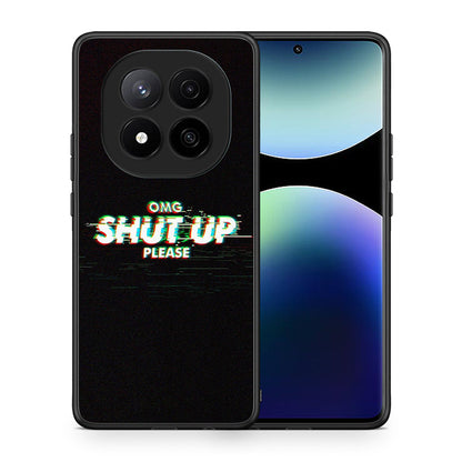 Θήκη Xiaomi Redmi Note 14 Pro Plus 5G OMG ShutUp από τη Smartfits με σχέδιο στο πίσω μέρος και μαύρο περίβλημα | Xiaomi Redmi Note 14 Pro Plus 5G OMG ShutUp case with colorful back and black bezels