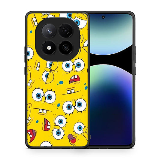 Θήκη Xiaomi Redmi Note 14 Pro Plus 5G Sponge PopArt από τη Smartfits με σχέδιο στο πίσω μέρος και μαύρο περίβλημα | Xiaomi Redmi Note 14 Pro Plus 5G Sponge PopArt case with colorful back and black bezels