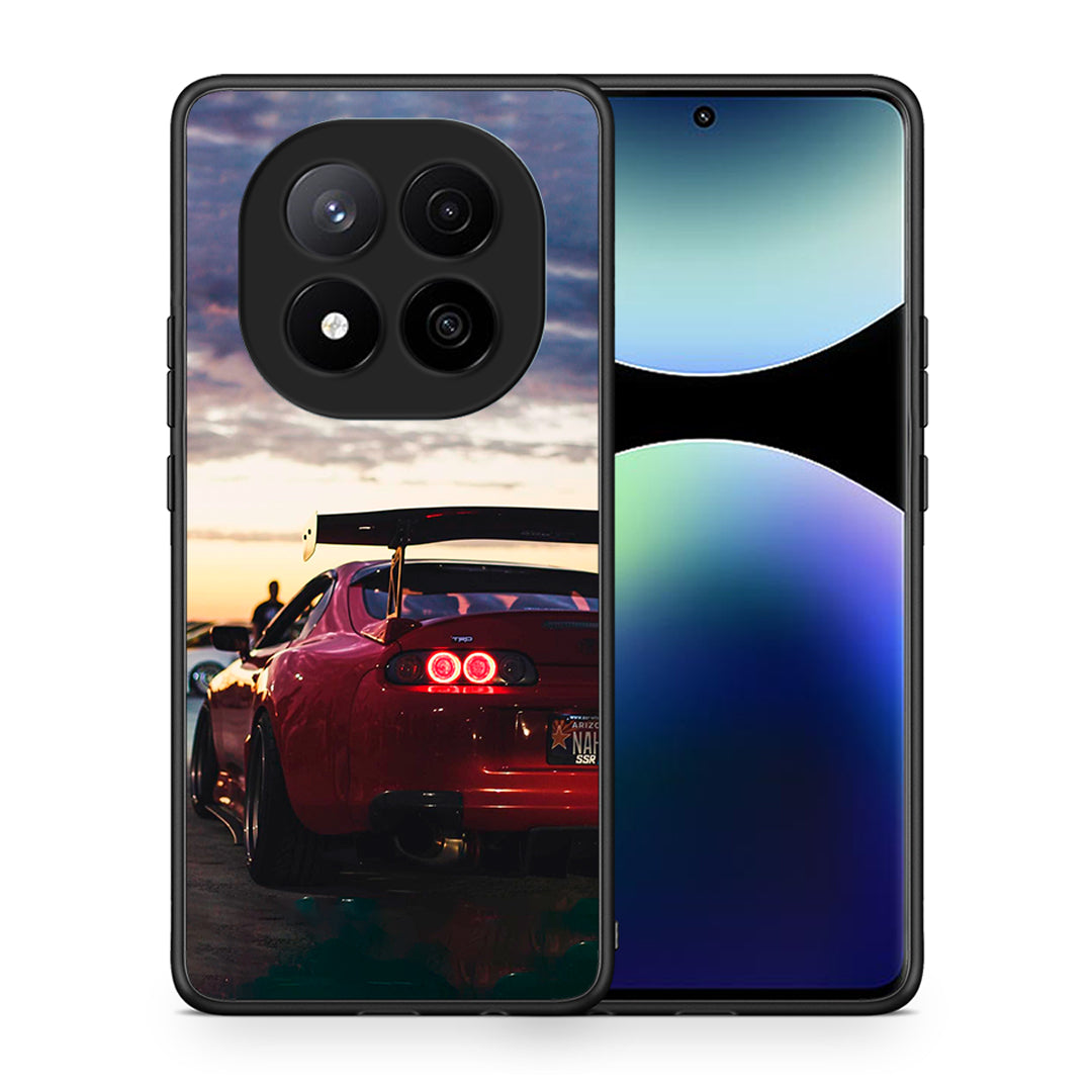 Θήκη Xiaomi Redmi Note 14 Pro Plus 5G Racing Supra από τη Smartfits με σχέδιο στο πίσω μέρος και μαύρο περίβλημα | Xiaomi Redmi Note 14 Pro Plus 5G Racing Supra case with colorful back and black bezels