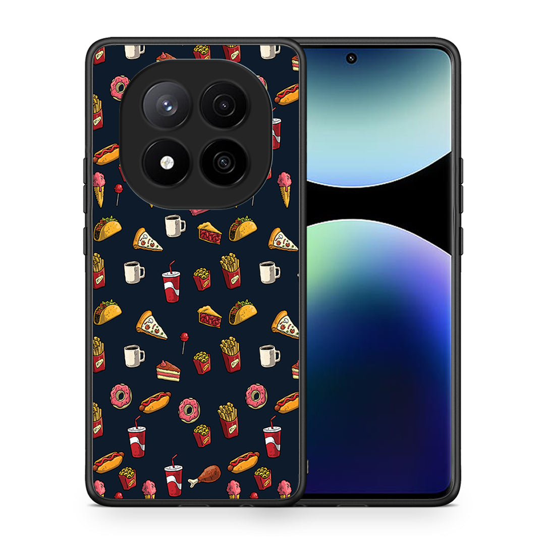 Θήκη Xiaomi Redmi Note 14 Pro Plus 5G Hungry Random από τη Smartfits με σχέδιο στο πίσω μέρος και μαύρο περίβλημα | Xiaomi Redmi Note 14 Pro Plus 5G Hungry Random case with colorful back and black bezels