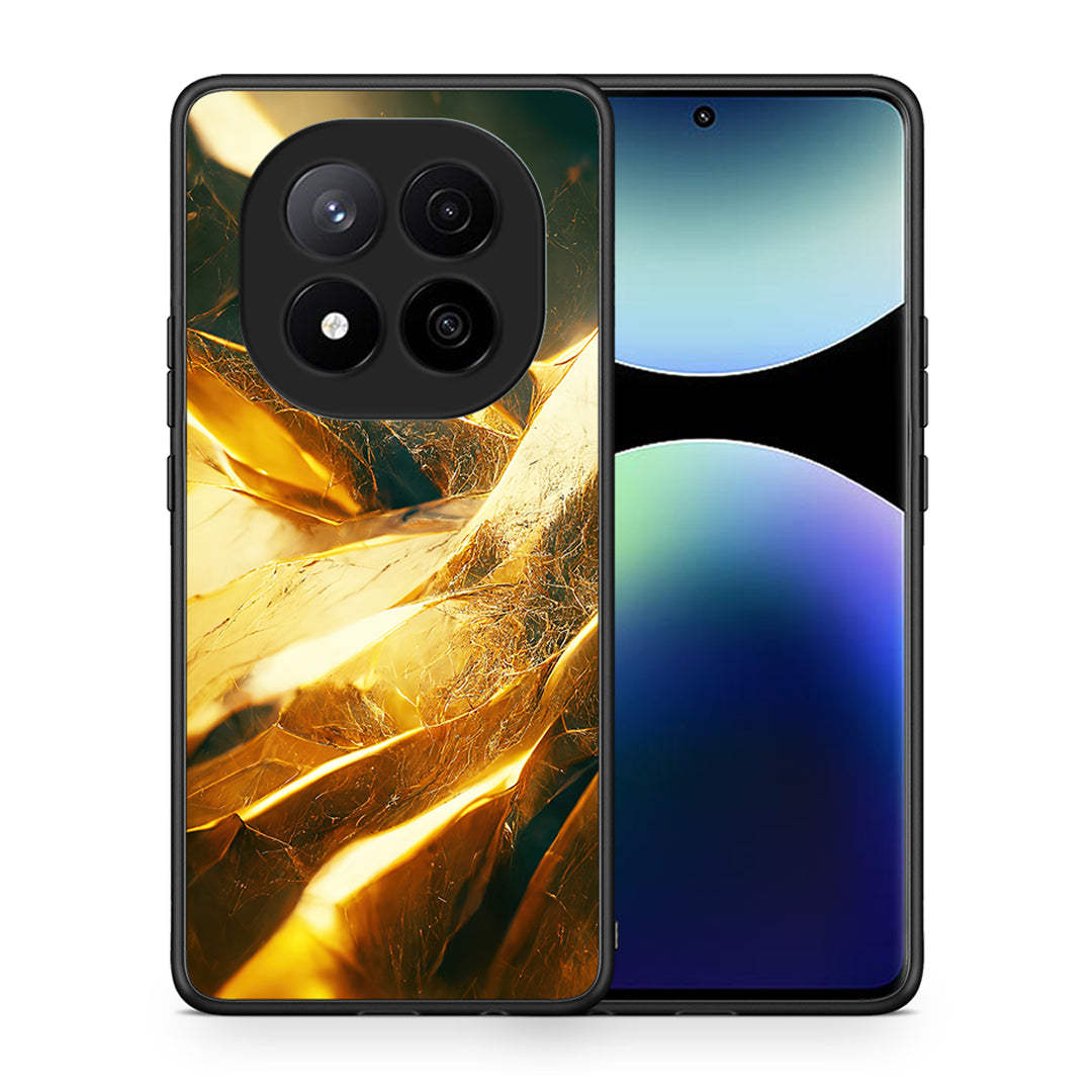 Θήκη Xiaomi Redmi Note 14 Pro Plus 5G Real Gold από τη Smartfits με σχέδιο στο πίσω μέρος και μαύρο περίβλημα | Xiaomi Redmi Note 14 Pro Plus 5G Real Gold case with colorful back and black bezels