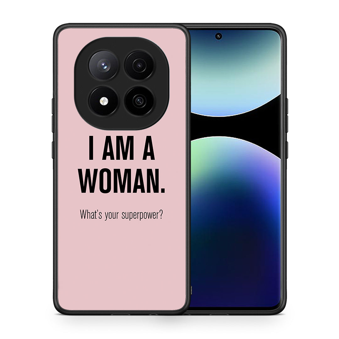 Θήκη Xiaomi Redmi Note 14 Pro Plus 5G Superpower Woman από τη Smartfits με σχέδιο στο πίσω μέρος και μαύρο περίβλημα | Xiaomi Redmi Note 14 Pro Plus 5G Superpower Woman case with colorful back and black bezels