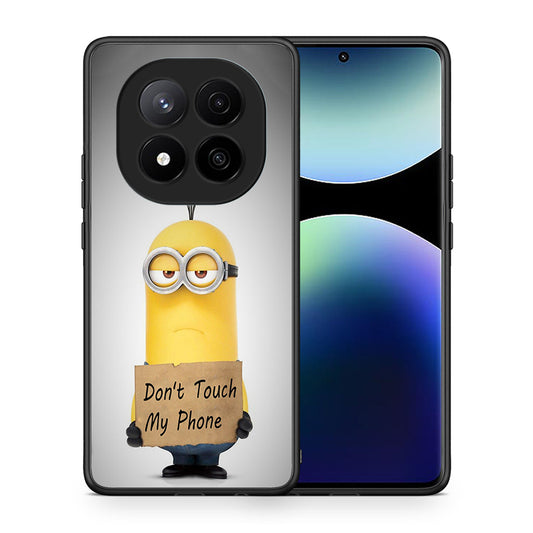 Θήκη Xiaomi Redmi Note 14 Pro Plus 5G Minion Text από τη Smartfits με σχέδιο στο πίσω μέρος και μαύρο περίβλημα | Xiaomi Redmi Note 14 Pro Plus 5G Minion Text case with colorful back and black bezels