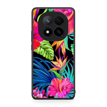 Xiaomi Redmi Note 14 Pro Plus 5G Tropical Flowers θήκη από τη Smartfits με σχέδιο στο πίσω μέρος και μαύρο περίβλημα | Smartphone case with colorful back and black bezels by Smartfits