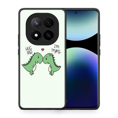 Θήκη Xiaomi Redmi Note 14 Pro Plus 5G Rex Valentine από τη Smartfits με σχέδιο στο πίσω μέρος και μαύρο περίβλημα | Xiaomi Redmi Note 14 Pro Plus 5G Rex Valentine case with colorful back and black bezels