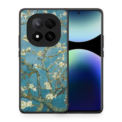 Θήκη Xiaomi Redmi Note 14 Pro Plus 5G White Blossoms από τη Smartfits με σχέδιο στο πίσω μέρος και μαύρο περίβλημα | Xiaomi Redmi Note 14 Pro Plus 5G White Blossoms case with colorful back and black bezels